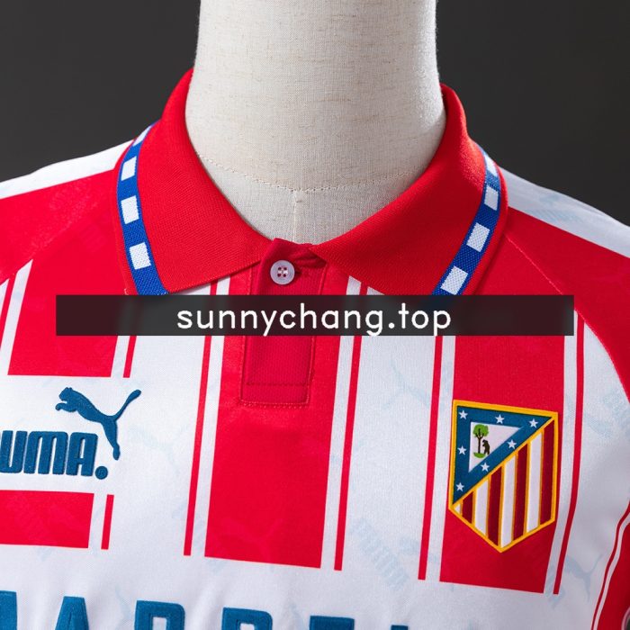 Atletico Madrid 94/95 Home Long Sleeve Retro Jersey - 图片 6