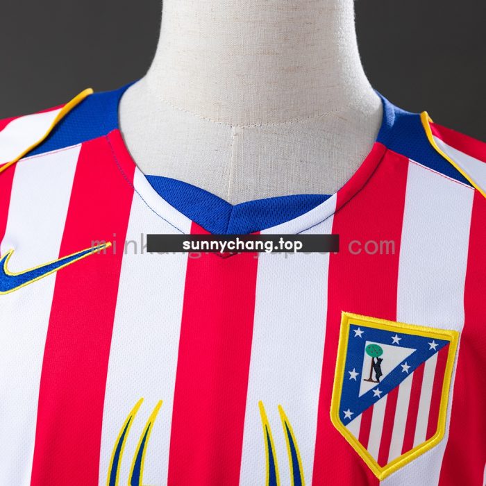Atletico Madrid 04/05 Home Long Sleeve Retro Jersey - 图片 6