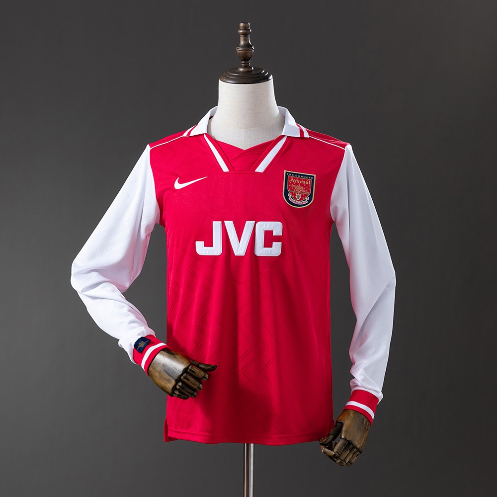 JER-11305_1 Arsenal 96/97 Home Long Sleeve Retro Jersey - 图片 1