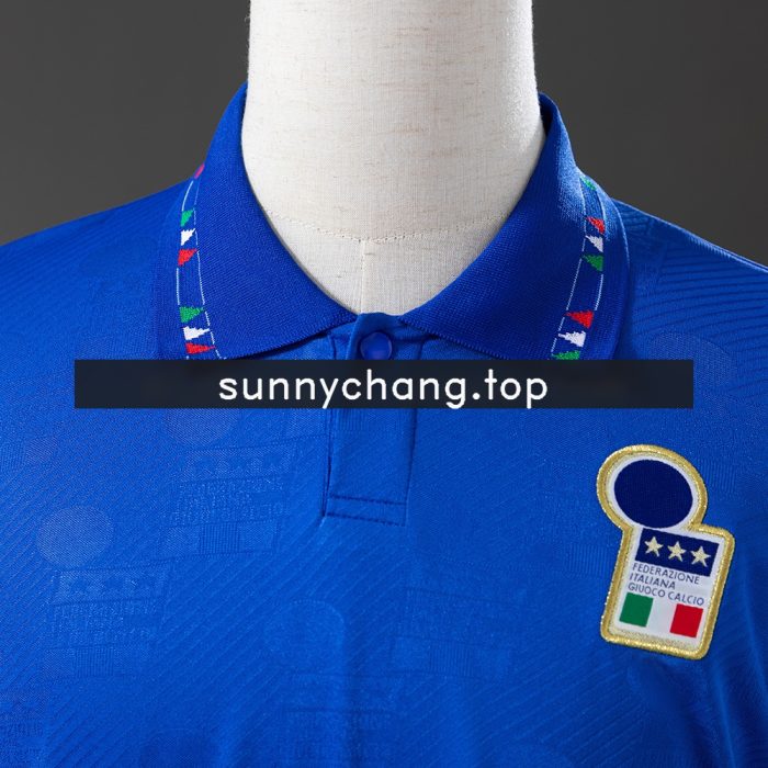 Italy 1994 Home Long Sleeve Retro Jersey - 图片 4