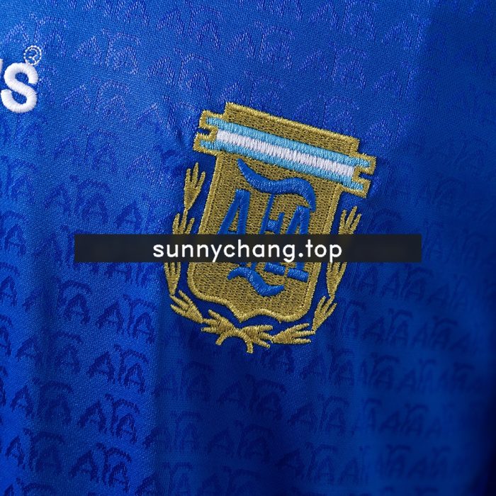 Argentina 1994 Away Long Sleeve Retro Jersey - 图片 4
