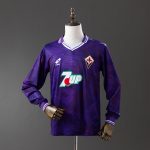 Fiorentina 92/93 Home Long Sleeve Retro Jersey