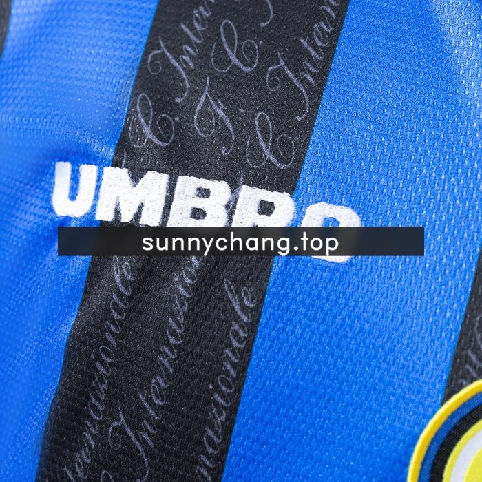 Inter Milan 97/98 Home Long Sleeve Retro Jersey - 图片 3