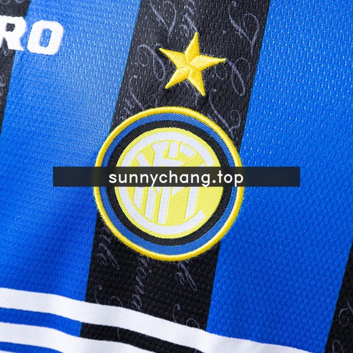 Inter Milan 97/98 Home Long Sleeve Retro Jersey - 图片 4