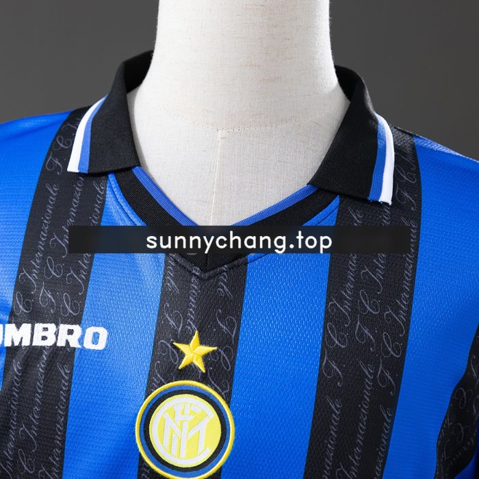 Inter Milan 97/98 Home Long Sleeve Retro Jersey - 图片 6