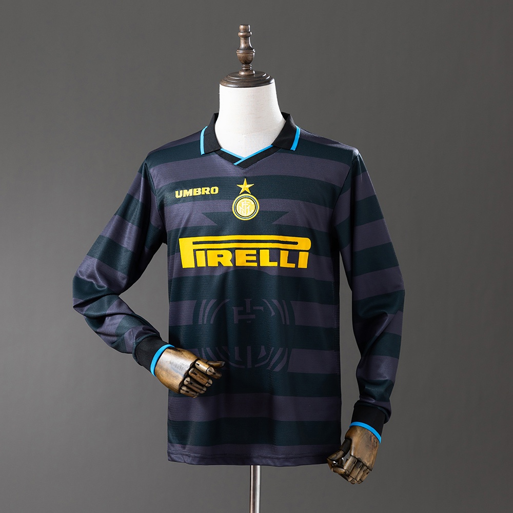 JER-11314_1 Inter Milan 97/98 Third Away Long Sleeve Retro Jersey - 图片 1