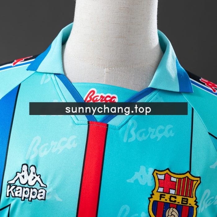 Barcelona 95/97 Away Long Sleeve Retro Jersey - 图片 5