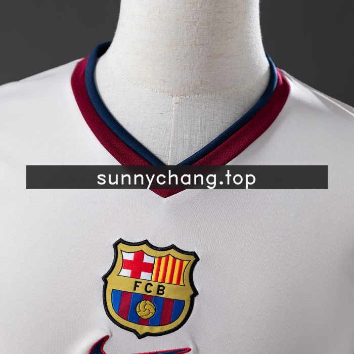 Barcelona 98/99 Away Long Sleeve Retro Jersey - 图片 6