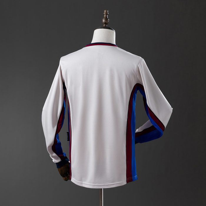 Barcelona 98/99 Away Long Sleeve Retro Jersey - 图片 7