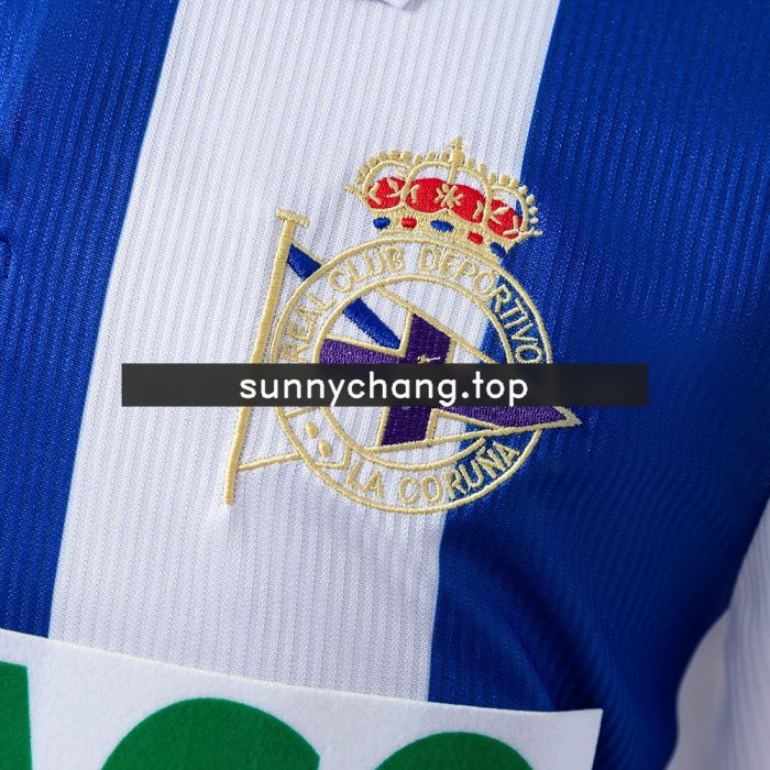 Deportivo La Coruna 99/00 Home Long Sleeve Retro Jersey - 图片 4