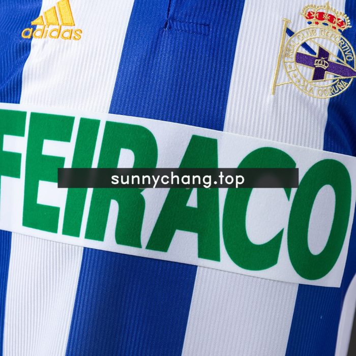 Deportivo La Coruna 99/00 Home Long Sleeve Retro Jersey - 图片 5