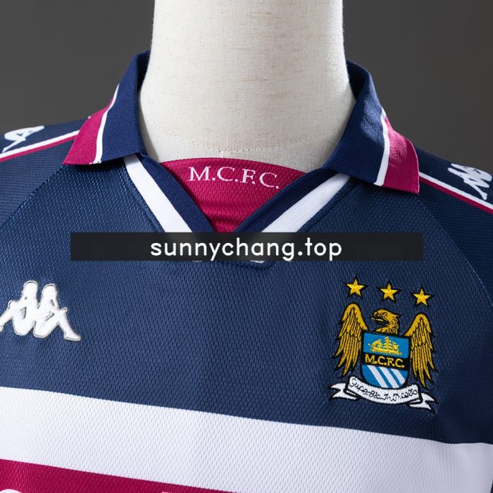 Manchester City 97/98 Away Long Sleeve Retro Jersey - 图片 7