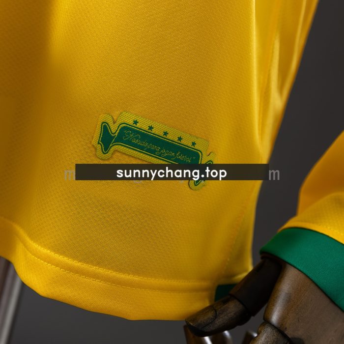 Brazil 2006 Home Long Sleeve Retro Jersey - 图片 2