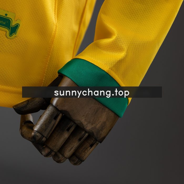 Brazil 2006 Home Long Sleeve Retro Jersey - 图片 3