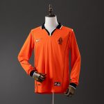 Netherlands 1998 Home Long Sleeve Retro Jersey