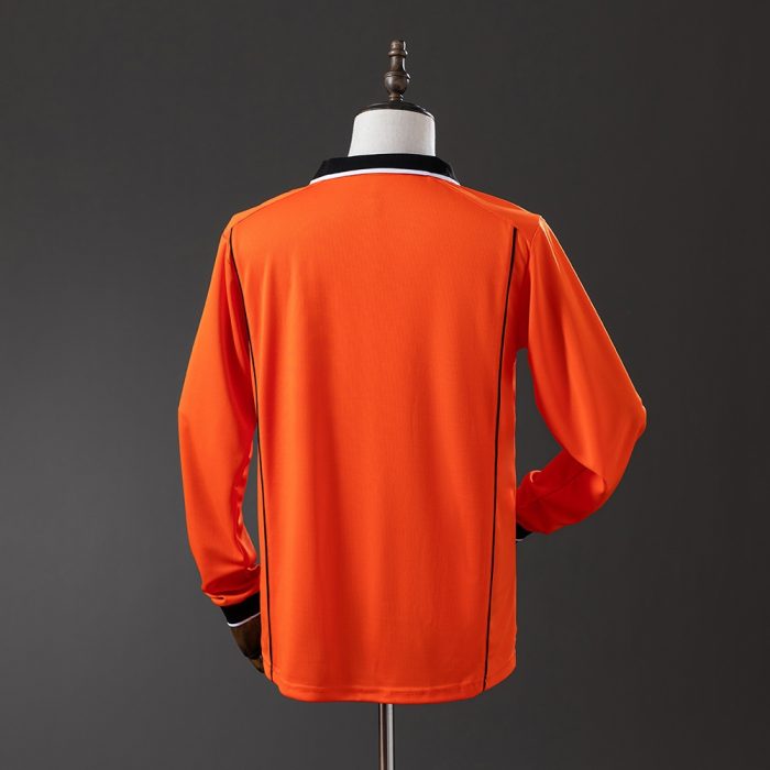 Netherlands 1998 Home Long Sleeve Retro Jersey - 图片 6