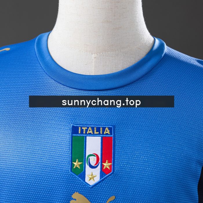 Italy 2006 Home Long Sleeve Retro Jersey - 图片 4