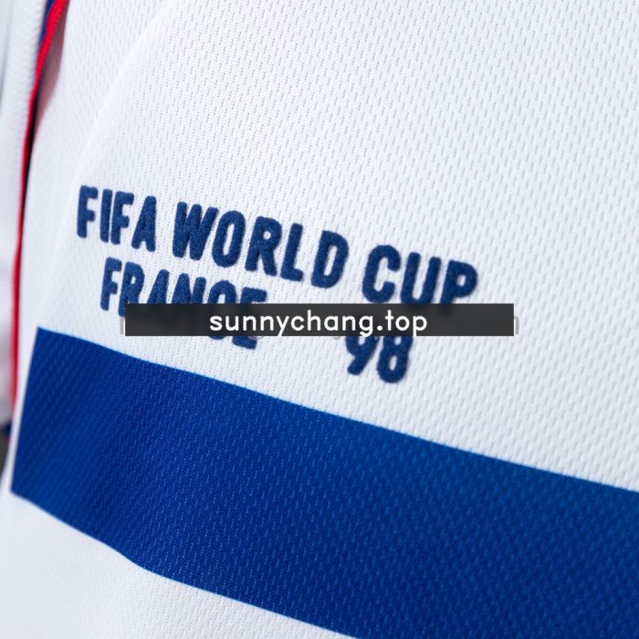 France 1998 Away Long Sleeve Retro Jersey - 图片 3