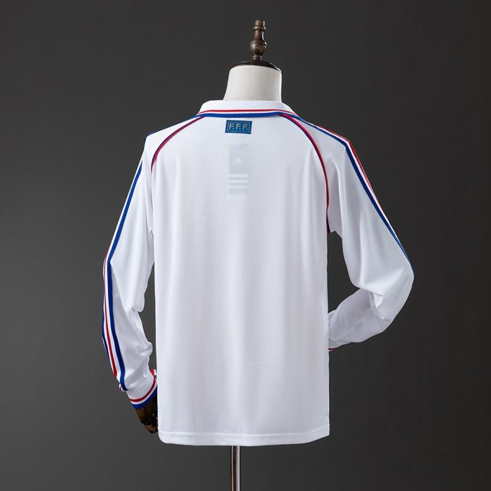France 1998 Away Long Sleeve Retro Jersey - 图片 7