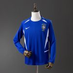 Brazil 2002 Away Long Sleeve Retro Jersey