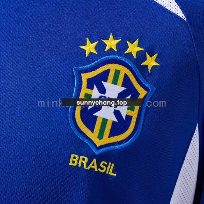 Brazil 2002 Away Long Sleeve Retro Jersey - 图片 4