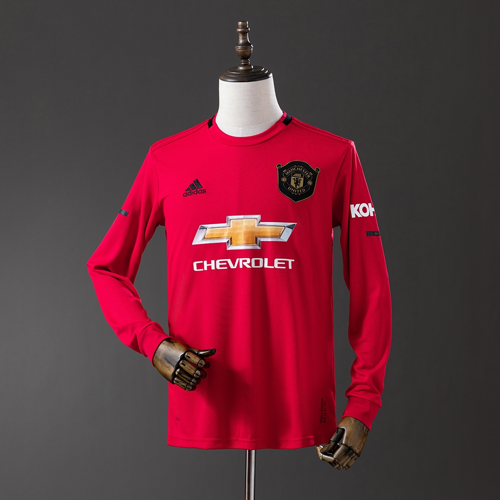JER-11339_1 M-U 19/20 Home Long Sleeve Retro Jersey - 图片 1