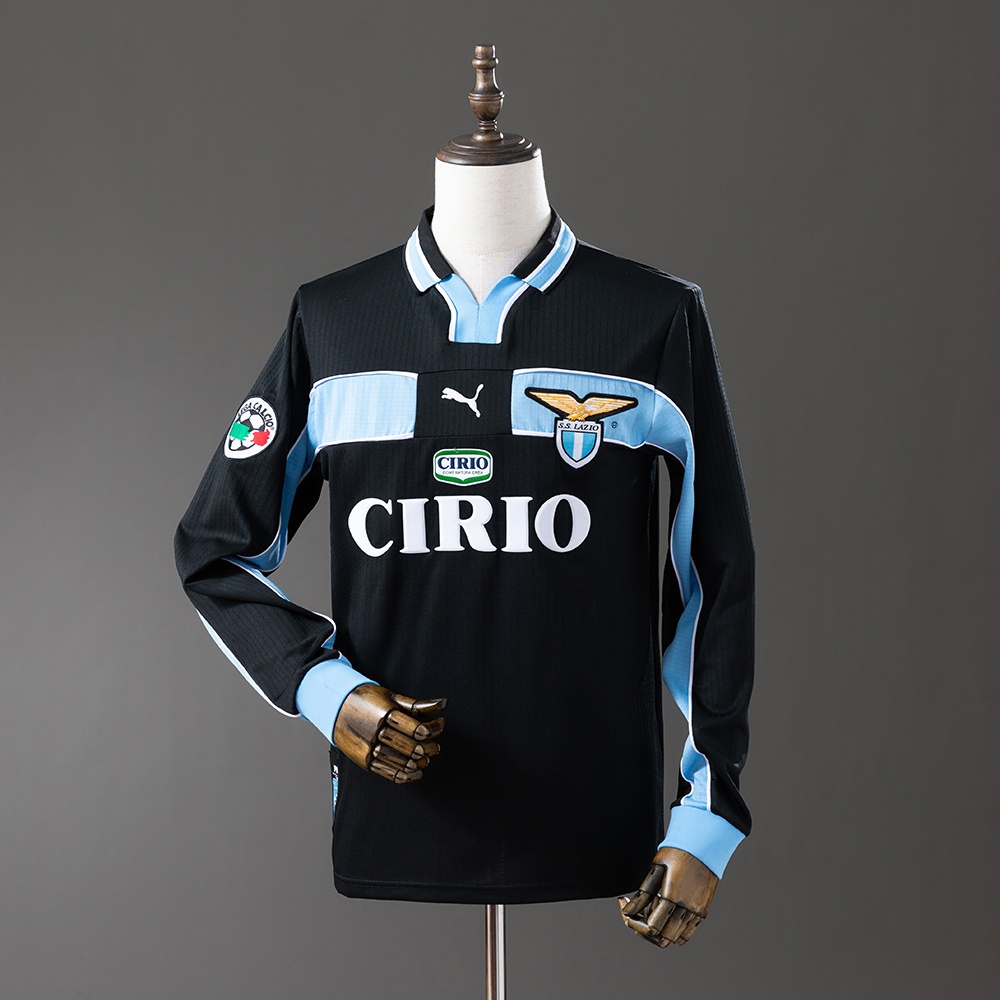 JER-11341_1 Lazio 98/99 Away Long Sleeve Retro Jersey - 图片 1