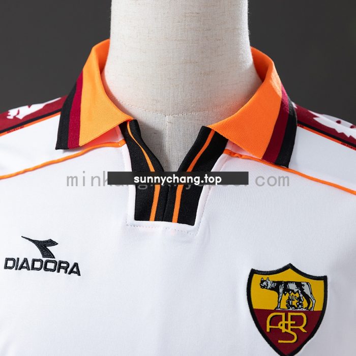Roma 98/99 Away Long Sleeve Retro Jersey - 图片 6