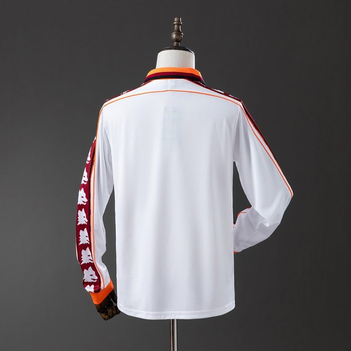 Roma 98/99 Away Long Sleeve Retro Jersey - 图片 7