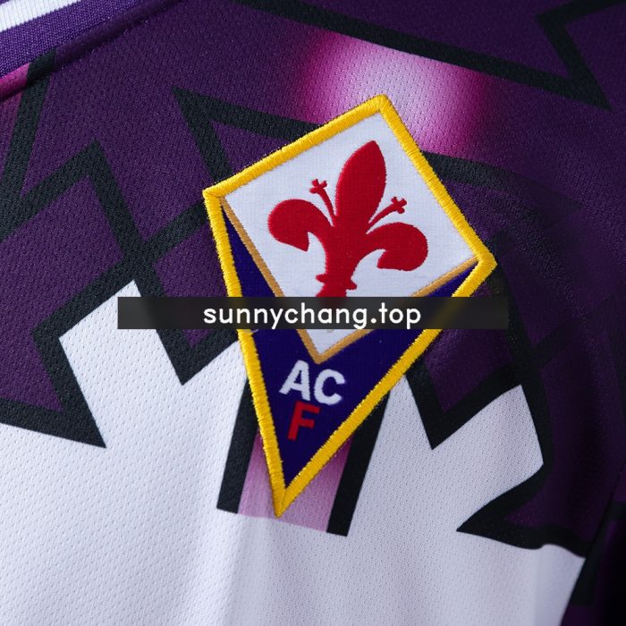 Fiorentina 92/93 Away Long Sleeve Retro Jersey - 图片 4