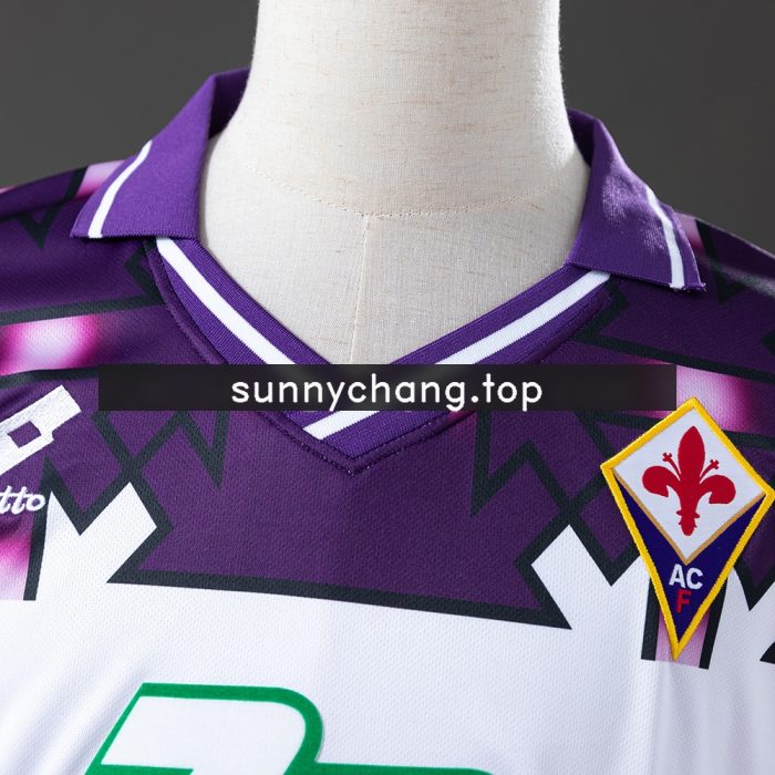 Fiorentina 92/93 Away Long Sleeve Retro Jersey - 图片 6