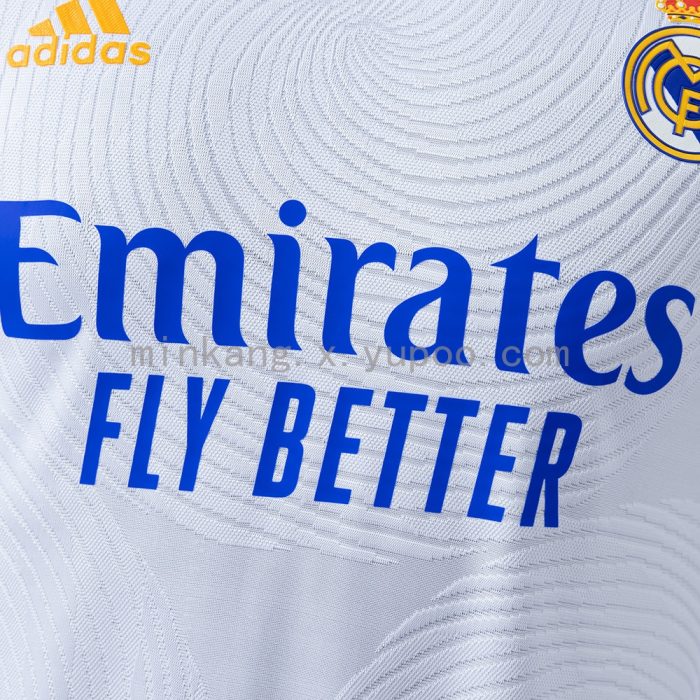 Real Madrid 21/22 Home Long Sleeve Player Version Retro Jersey - 图片 6