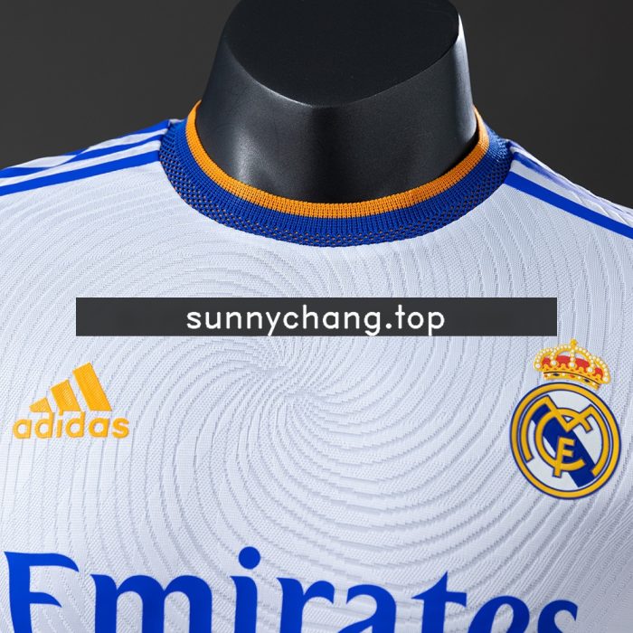 Real Madrid 21/22 Home Long Sleeve Player Version Retro Jersey - 图片 7