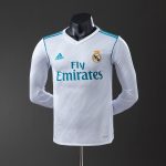 Real Madrid 17/18 Home Long Sleeve Player Version Retro Jersey