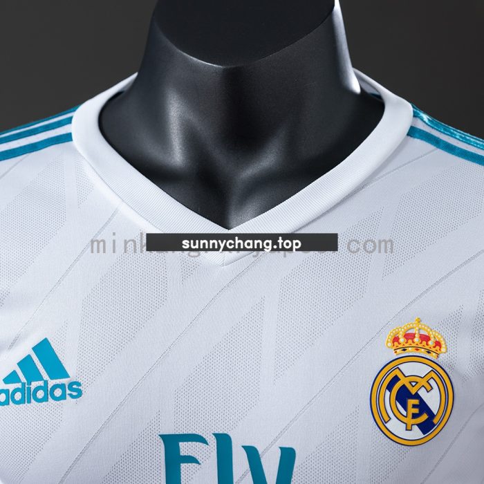 Real Madrid 17/18 Home Long Sleeve Player Version Retro Jersey - 图片 7