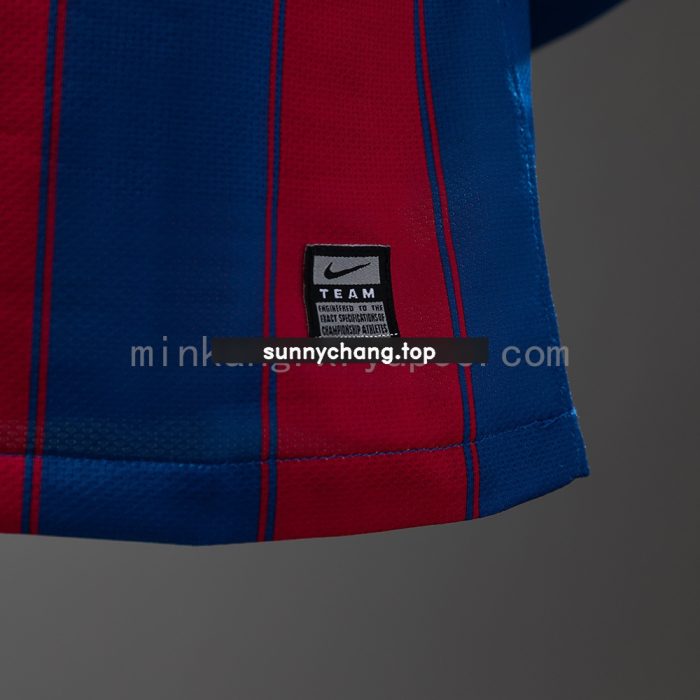 Barcelona 09/10 Home Long Sleeve Player Version Retro Jersey - 图片 3
