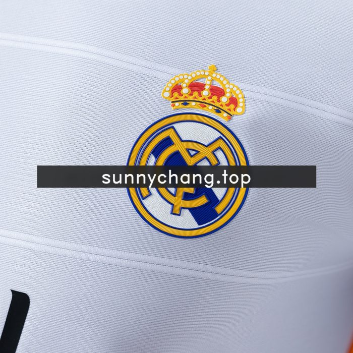Real Madrid 13/14 Home Long Sleeve Player Version Retro Jersey - 图片 5