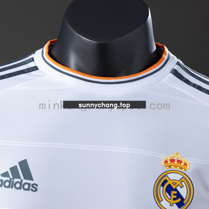 Real Madrid 13/14 Home Long Sleeve Player Version Retro Jersey - 图片 7