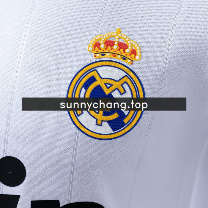 Real Madrid 12/13 Home Long Sleeve Player Version Retro Jersey - 图片 5