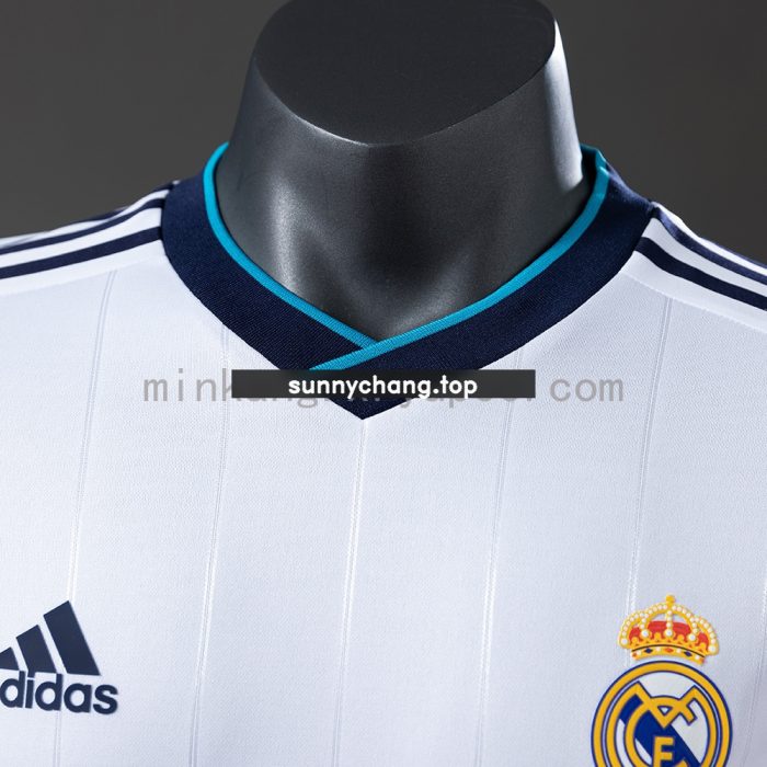 Real Madrid 12/13 Home Long Sleeve Player Version Retro Jersey - 图片 7