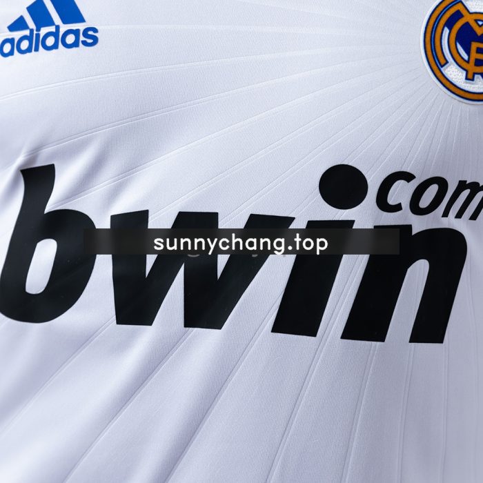 Real Madrid 10/11 Home Long Sleeve Player Version Retro Jersey - 图片 6