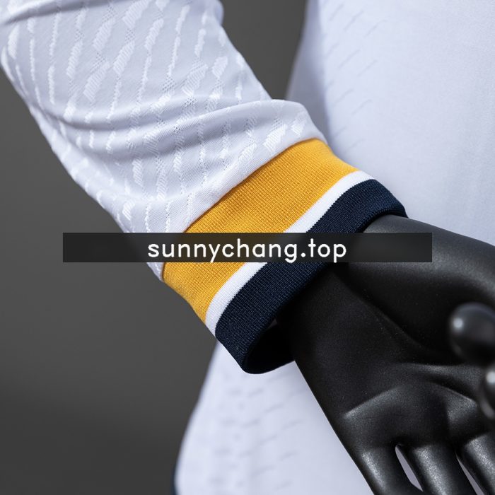 Real Madrid 23/24 Home Long Sleeve Player Version Jersey - 图片 2