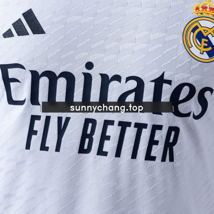 Real Madrid 23/24 Home Long Sleeve Player Version Jersey - 图片 6
