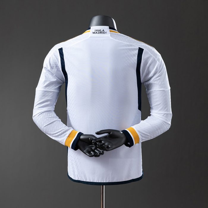 Real Madrid 23/24 Home Long Sleeve Player Version Jersey - 图片 8