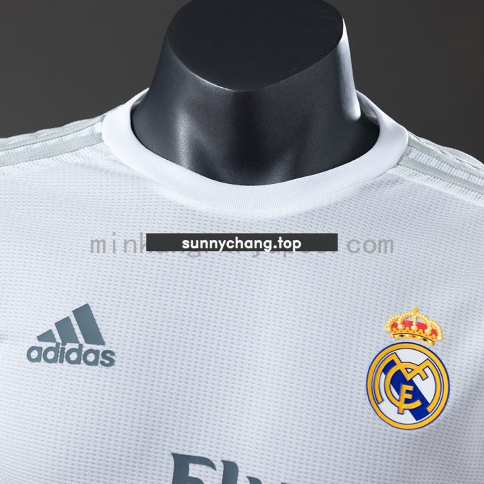 Real Madrid 15/16 Home Long Sleeve Player Version Retro Jersey - 图片 8