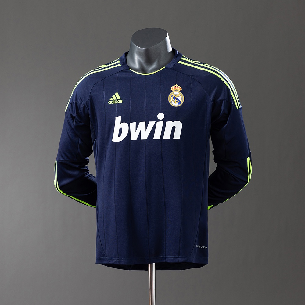 JER-11364_1 Real Madrid 12/13 Away Long Sleeve Player Version Retro Jersey - 图片 1