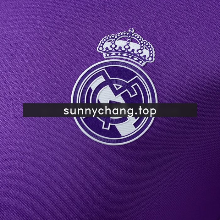 Real Madrid 16/17 Away Long Sleeve Player Version Retro Jersey - 图片 5