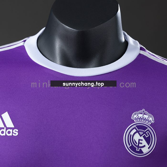 Real Madrid 16/17 Away Long Sleeve Player Version Retro Jersey - 图片 7