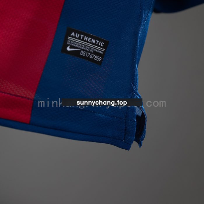 Barcelona 10/11 Home Long Sleeve Player Version Retro Jersey - 图片 3