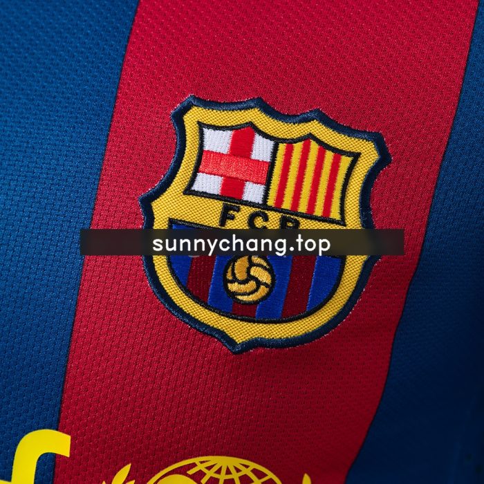 Barcelona 10/11 Home Long Sleeve Player Version Retro Jersey - 图片 5
